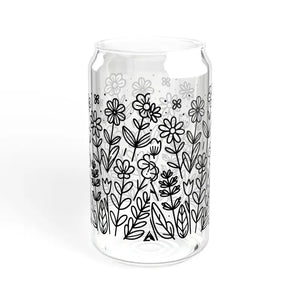 Glass Sipper Exciting 16oz Tumbler with Bamboo Lid - Dipaliz - Tumblers