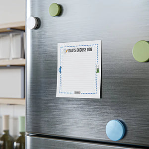 Excuse Log Notepad – Funny Father’s Day Gift - Dipaliz - Sticky Notes