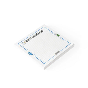 Excuse Log Notepad – Funny Father’s Day Gift - Dipaliz - Sticky Notes