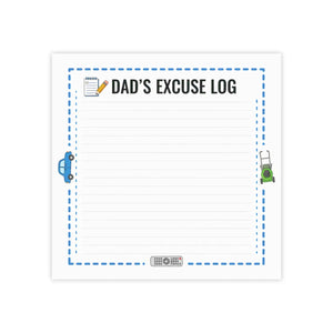 Excuse Log Notepad – Funny Father’s Day Gift - Dipaliz - Sticky Notes