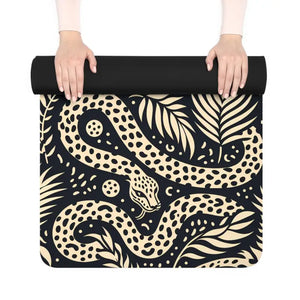 Exotic Jungle Snake Yoga Mat Non Slippery Grip Power Flow Dipaliz - 24” x 70” - & Pilates Mats