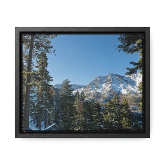Experience The Beauty Of Lake Tahoe With Stunning Gallery Canvas Wraps! - 10″ x 8″ / Black / Premium Wraps (1.25″)
