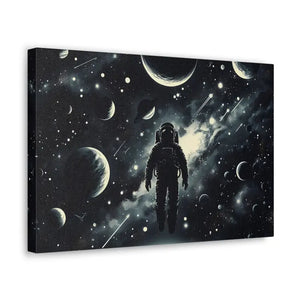 Astronaut Canvas Gallery Wraps Cosmic Vibes Space Art - Dipaliz - Prints