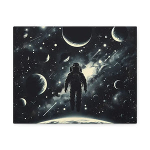 Astronaut Canvas Gallery Wraps Cosmic Vibes Space Art - Dipaliz - 14″ x 11″ / 1.25’’ - Prints