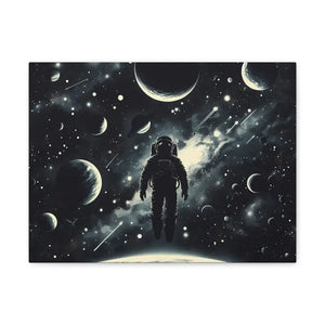 Astronaut Canvas Gallery Wraps Cosmic Vibes Space Art - Dipaliz - 16″ x 12″ / 1.25’’ - Prints