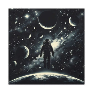 Astronaut Canvas Gallery Wraps Cosmic Vibes Space Art - Dipaliz - Prints