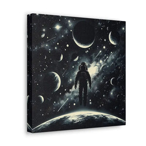 Astronaut Canvas Gallery Wraps Cosmic Vibes Space Art - Dipaliz - Prints