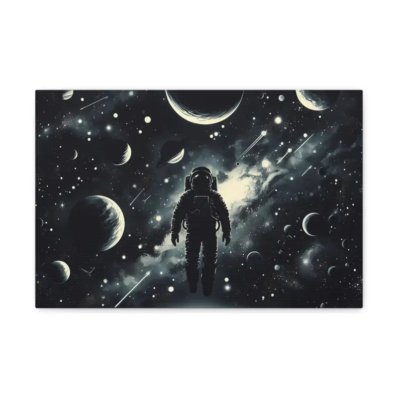 Explore the Cosmos with Astronaut Canvas Gallery Wraps - 18″ x 12″ / 1.25’’