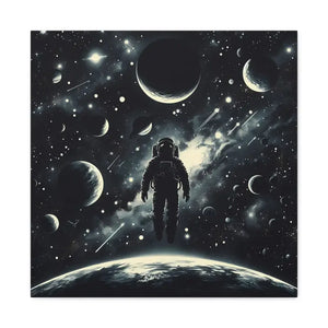 Astronaut Canvas Gallery Wraps Cosmic Vibes Space Art - Dipaliz - 20″ x / 1.25’’ - Prints