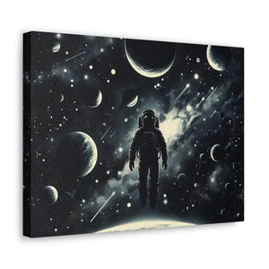 Astronaut Canvas Gallery Wraps Cosmic Vibes Space Art - Dipaliz - Prints
