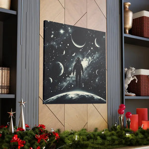 Astronaut Canvas Gallery Wraps Cosmic Vibes Space Art - Dipaliz - Prints