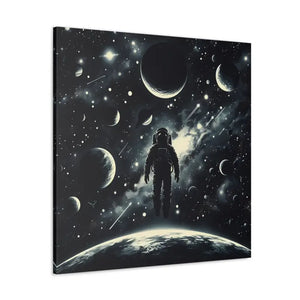 Astronaut Canvas Gallery Wraps Cosmic Vibes Space Art - Dipaliz - Prints