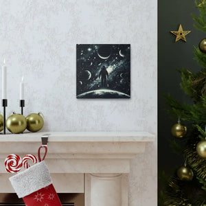 Astronaut Canvas Gallery Wraps Cosmic Vibes Space Art - Dipaliz - Prints