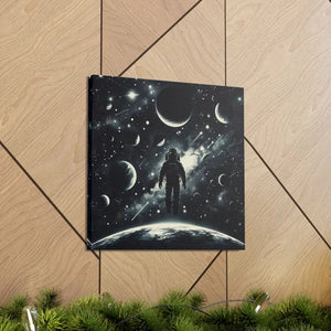 Astronaut Canvas Gallery Wraps Cosmic Vibes Space Art - Dipaliz - Prints