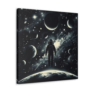 Astronaut Canvas Gallery Wraps Cosmic Vibes Space Art - Dipaliz - Prints