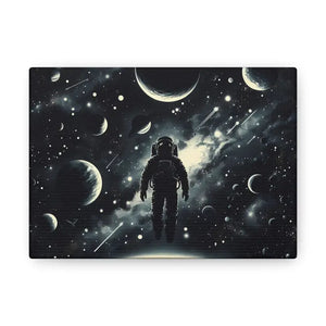 Astronaut Canvas Gallery Wraps Cosmic Vibes Space Art - Dipaliz - 7’’ x 5’’ / 1.25’’ - Prints