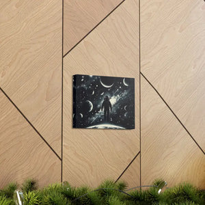 Astronaut Canvas Gallery Wraps Cosmic Vibes Space Art - Dipaliz - Prints