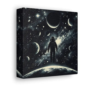 Astronaut Canvas Gallery Wraps Cosmic Vibes Space Art - Dipaliz - Prints