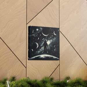 Astronaut Canvas Gallery Wraps Cosmic Vibes Space Art - Dipaliz - Prints