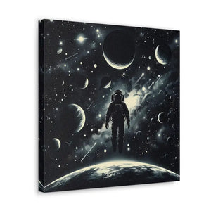 Astronaut Canvas Gallery Wraps Cosmic Vibes Space Art - Dipaliz - Prints