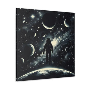 Astronaut Canvas Gallery Wraps Cosmic Vibes Space Art - Dipaliz - Prints