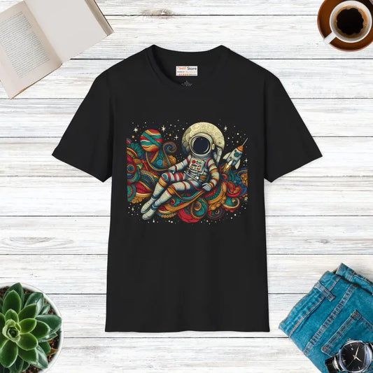 Explore the Cosmos Unisex Softstyle T-shirt - Xs / Black T-shirt