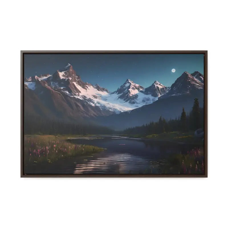 Mountain Magic Night on Gallery Canvas Wraps