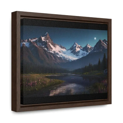 Mountain Magic Night on Gallery Canvas Wraps