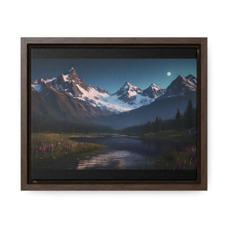 Mountain Magic Night on Gallery Canvas Wraps