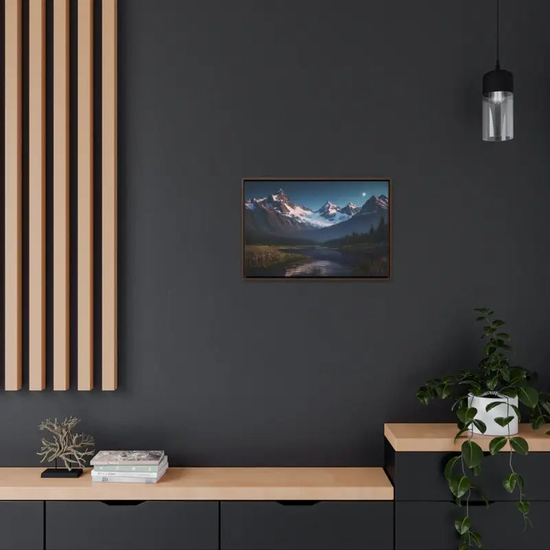 Mountain Magic Night on Gallery Canvas Wraps