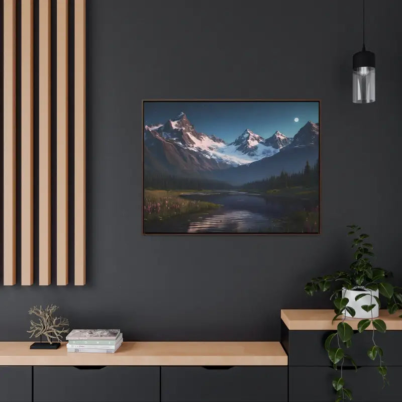 Mountain Magic Night on Gallery Canvas Wraps