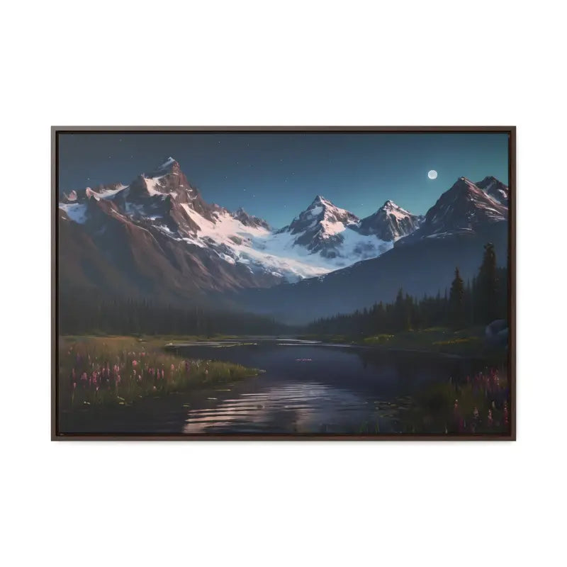 Mountain Magic Night on Gallery Canvas Wraps