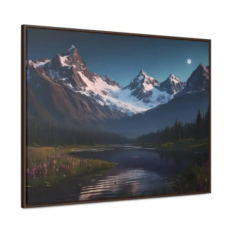 Mountain Magic Night on Gallery Canvas Wraps