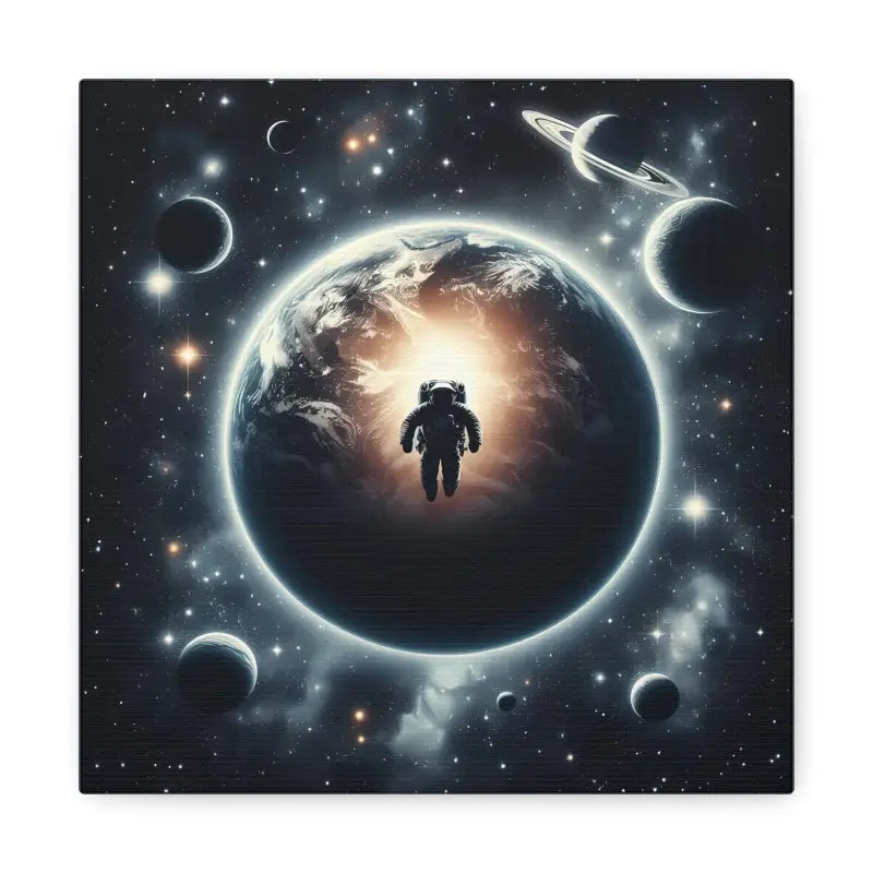 Explore the Universe: Stunning Astronaut Canvas Gallery Wraps - 10″ x / 1.25’’