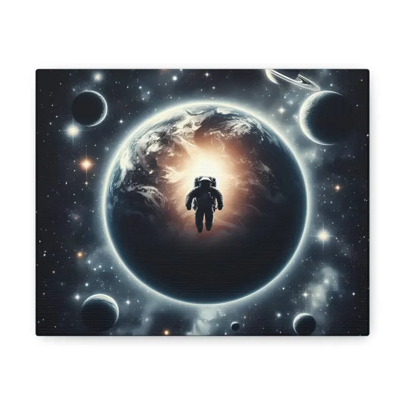 Explore the Universe: Stunning Astronaut Canvas Gallery Wraps - 10″ x 8″ / 1.25’’