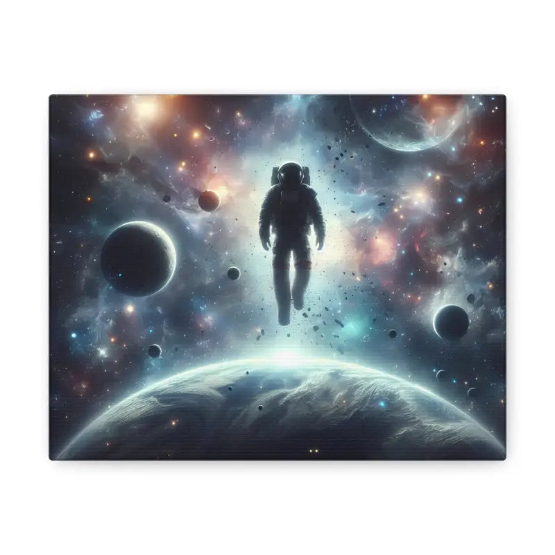 Explore Outer Space with Astronaut Canvas Gallery Wraps - 10″ x 8″ / 1.25’’