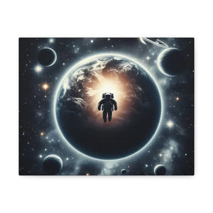 Canvas - Cosmic Astronaut Gallery Wraps - Space Art - Dipaliz 14″ x 11″ / 1.25’’