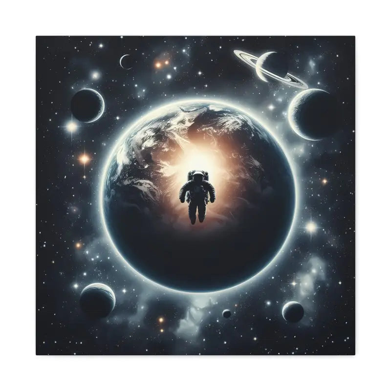 Explore the Universe: Stunning Astronaut Canvas Gallery Wraps