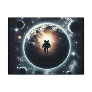 Canvas - Cosmic Astronaut Gallery Wraps - Space Art - Dipaliz 16″ x 12″ / 1.25’’
