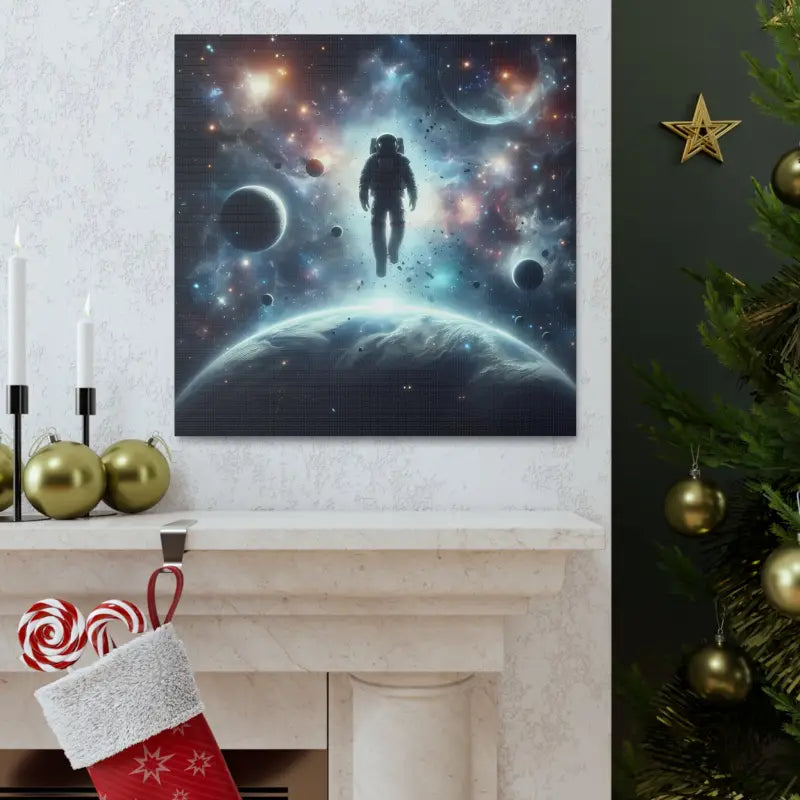 Explore Outer Space with Astronaut Canvas Gallery Wraps