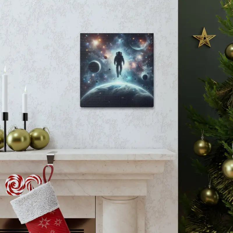 Explore Outer Space with Astronaut Canvas Gallery Wraps