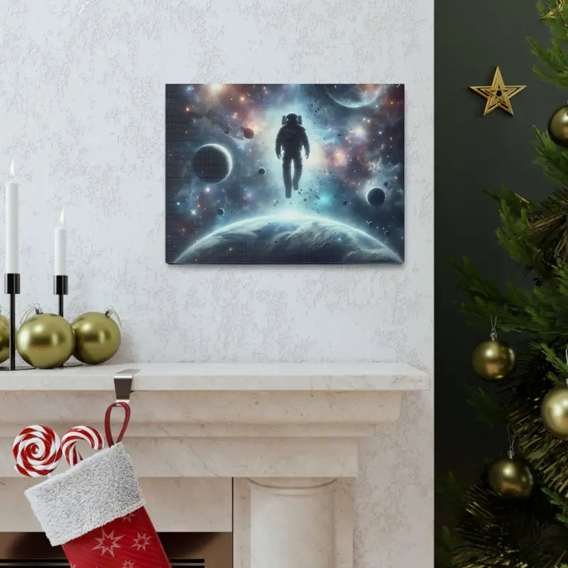 Explore Outer Space with Astronaut Canvas Gallery Wraps