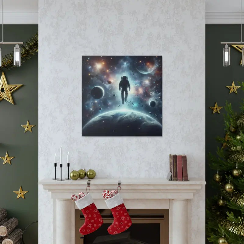 Explore Outer Space with Astronaut Canvas Gallery Wraps