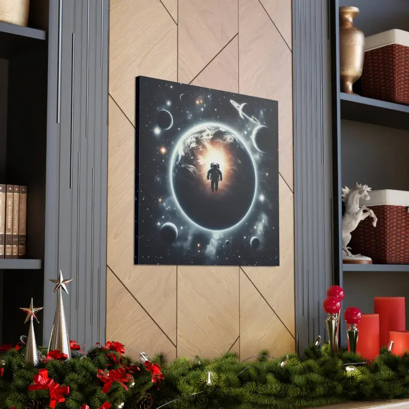 Explore the Universe: Stunning Astronaut Canvas Gallery Wraps