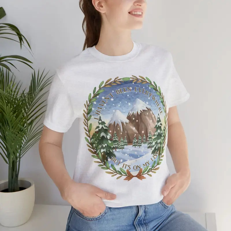 Explore Everywhere Unisex Jersey Tee - Ash / s T-shirt