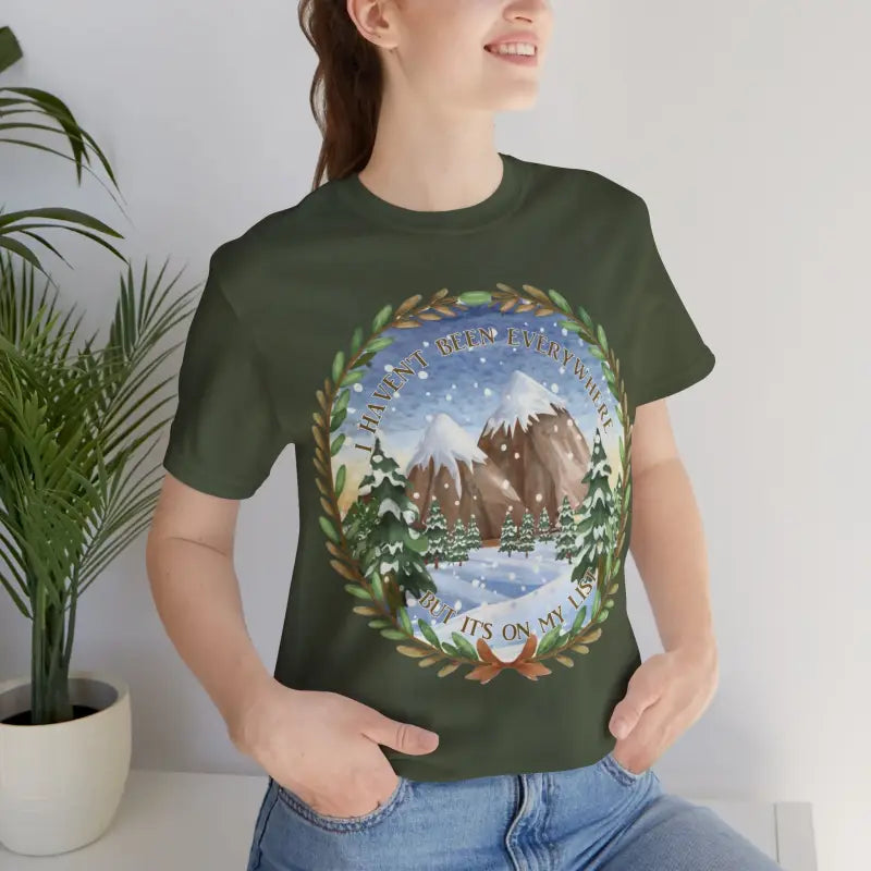 Explore Everywhere Unisex Jersey Tee - Military Green / s T-shirt