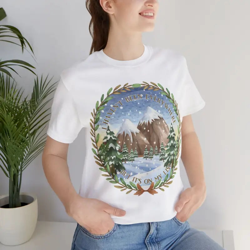 Explore Everywhere Unisex Jersey Tee - White / s T-shirt