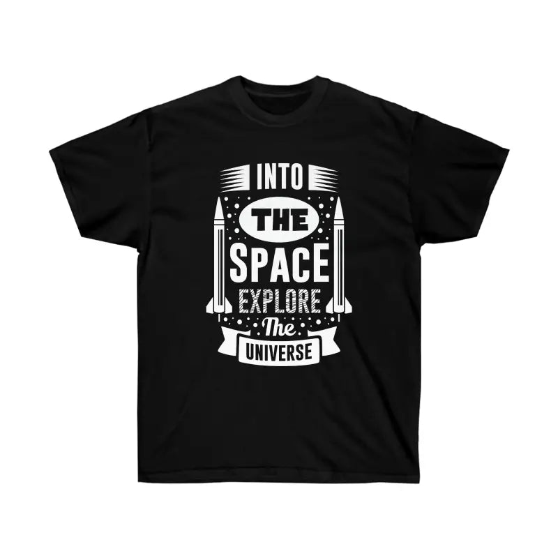 Blast off in Style with the Ultra Cotton Tee for Space Lovers! - Black / s T-shirt