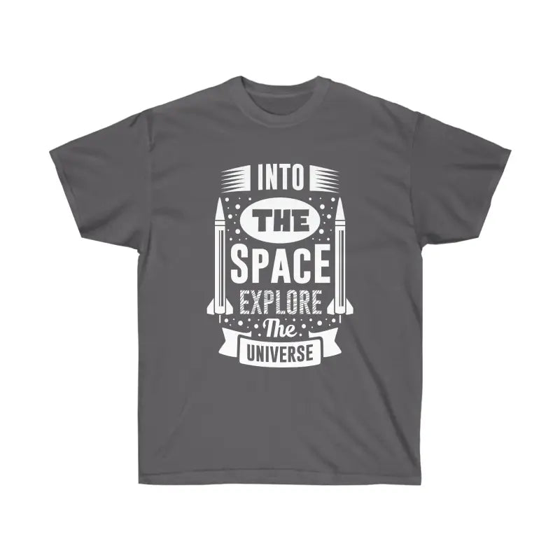 Blast off in Style with the Ultra Cotton Tee for Space Lovers! - Charcoal / s T-shirt