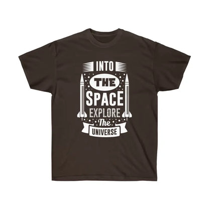 Blast off in Style with the Ultra Cotton Tee for Space Lovers! - Dark Chocolate / s T-shirt